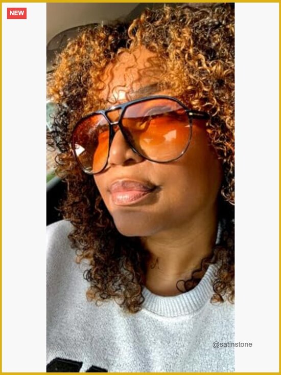 Retro Aviator Sunglasses Oversized Square UV400 Protection main image 6